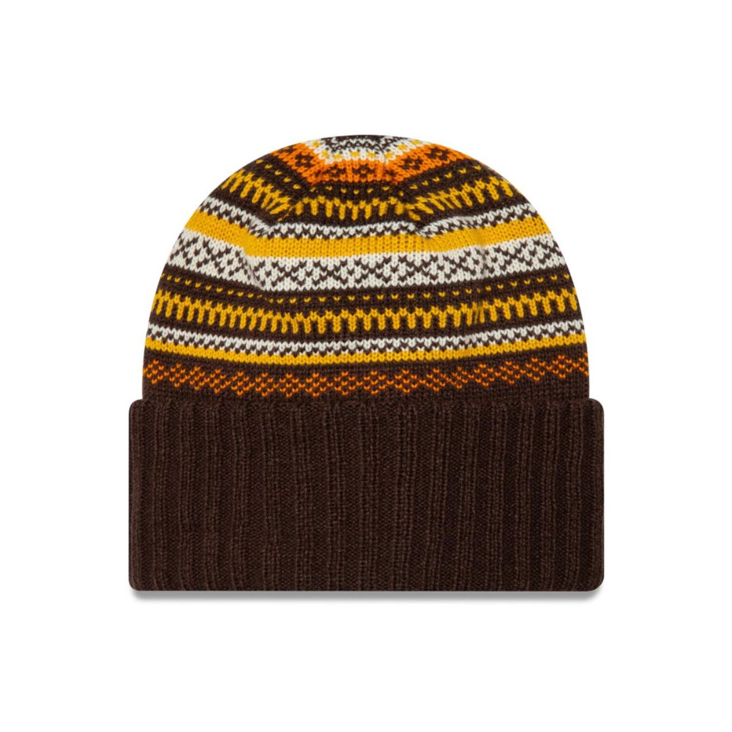 Beanie New Era Fairisle Beanie Dark Brown Woman image number 0.0